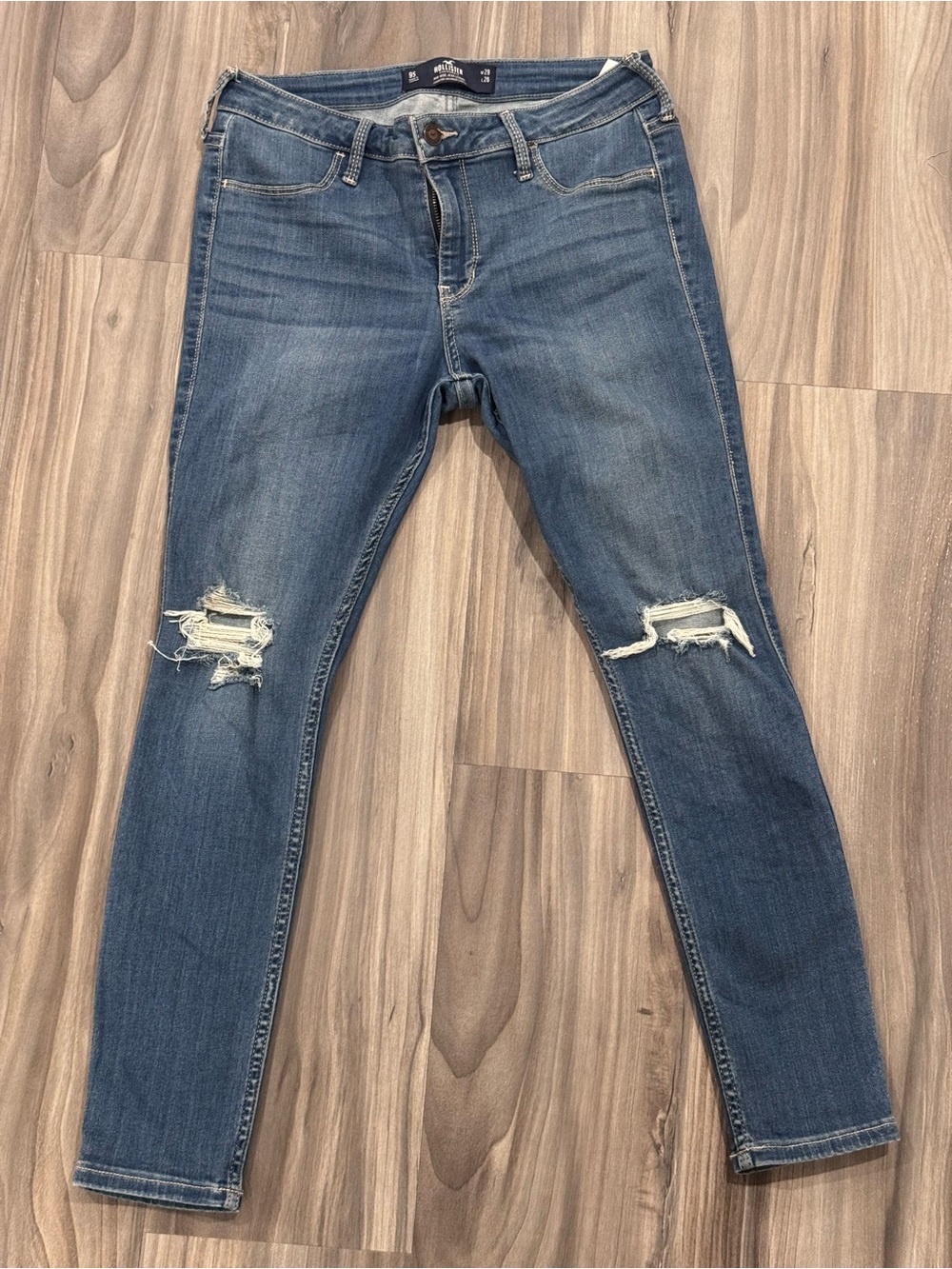 Hollister Mid Rise Jean Leggings Womens Light Blue